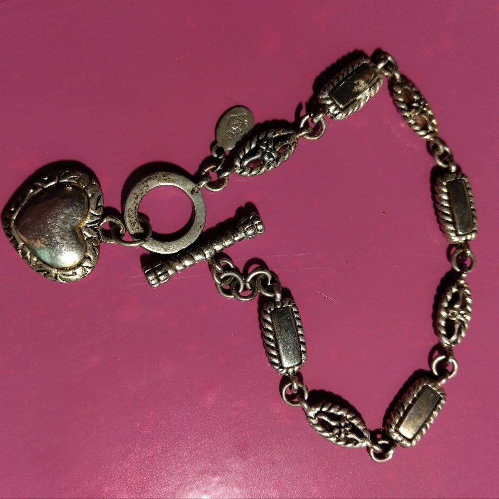 Heart metal bracelet